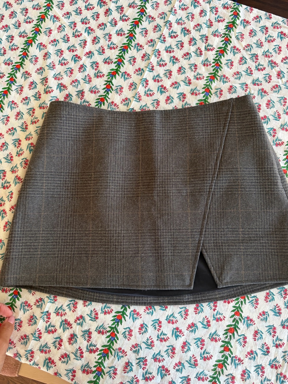 A.L.C. Gray Houndstooth mini skirt